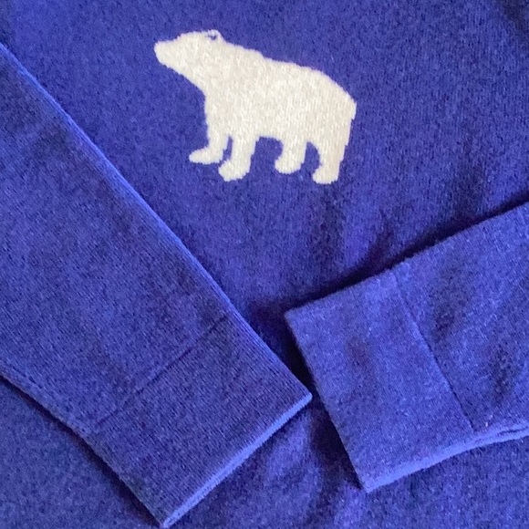 L.L.Bean Cashmere Crewneck Sweater with Bear Design - Size XL - Picture 5 of 5